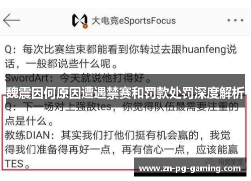 魏震因何原因遭遇禁赛和罚款处罚深度解析